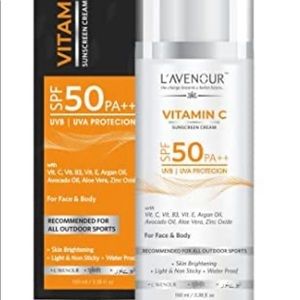 Vitamin C with SPF 50 sun protection UVA /USB waterproof cream